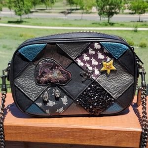 Coach Isla Chain Lucky Star Patchwork Crossbody